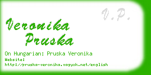 veronika pruska business card